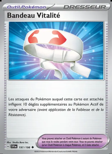 Bandeau Vitalité, carte Pokémon SVI 197 — extension Écarlate et Violet