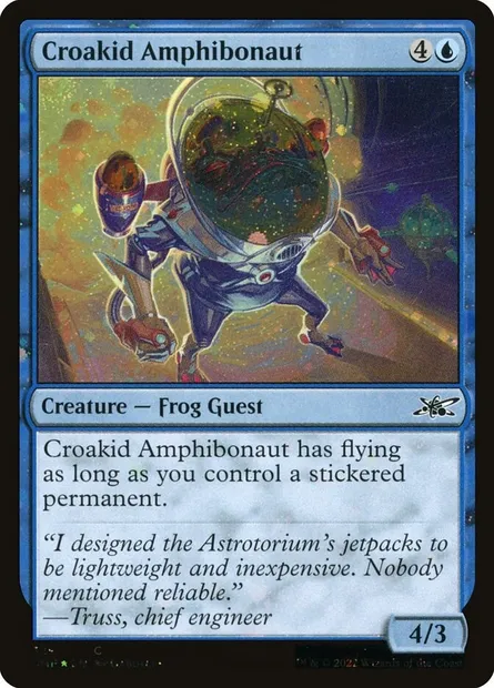 Croakid Amphibonaut, carte Magic UNF 329 — extension Unfinity