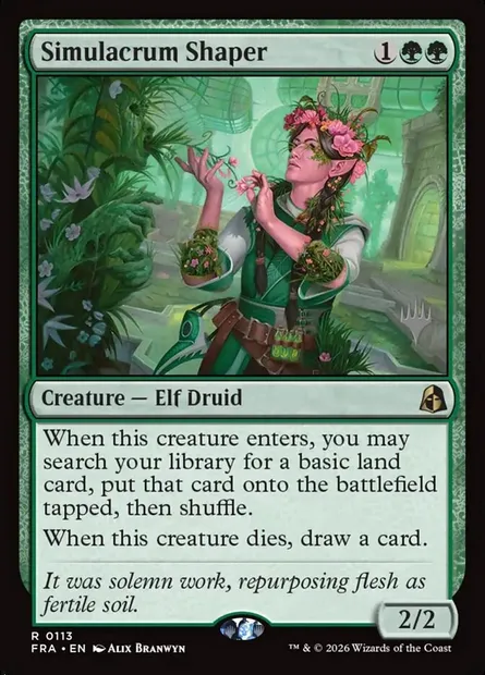 Forgeuse de simulacre, carte Magic PFRA 113p — extension Reality Fracture Promos