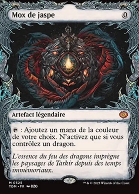 Mox de jaspe, carte Magic TDM 325 — extension Tarkir: Dragonstorm