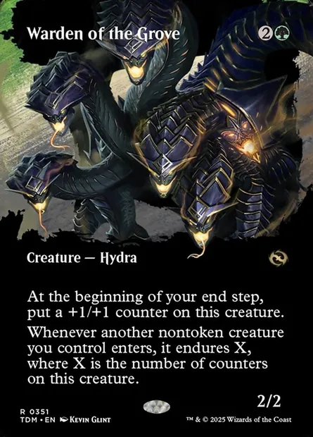 Warden of the Grove, Magic card TDM 351 — Tarkir: Dragonstorm set