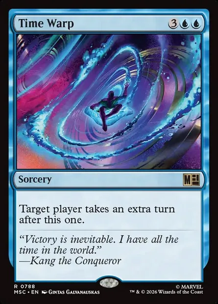 Time Warp, Magic card MSC 788 — Marvel Super Heroes Commander set