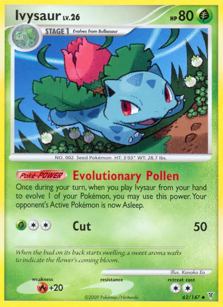 Ivysaur, Pokémon card SV 62 — Supreme Victors set