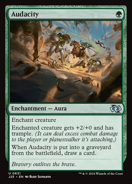 Audacity, Magic card J25 631 — Foundations Jumpstart set