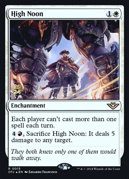 High Noon, Magic card POTJ 15s — Outlaws of Thunder Junction Promos set