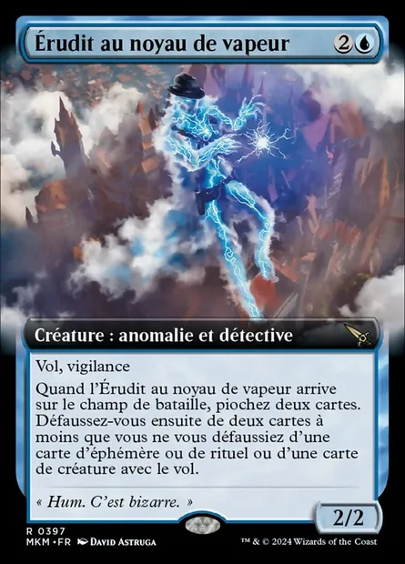 Érudit au noyau de vapeur, carte Magic MKM 397 — extension Murders at Karlov Manor