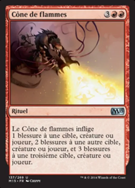 Cône de flammes, carte Magic M15 137 — extension Magic 2015