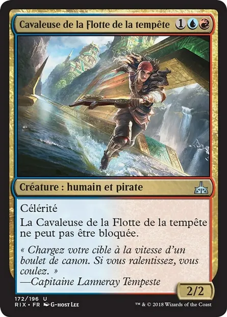 Cavaleuse de la Flotte de la tempête, carte Magic RIX 172 — extension Les combattants d'Ixalan