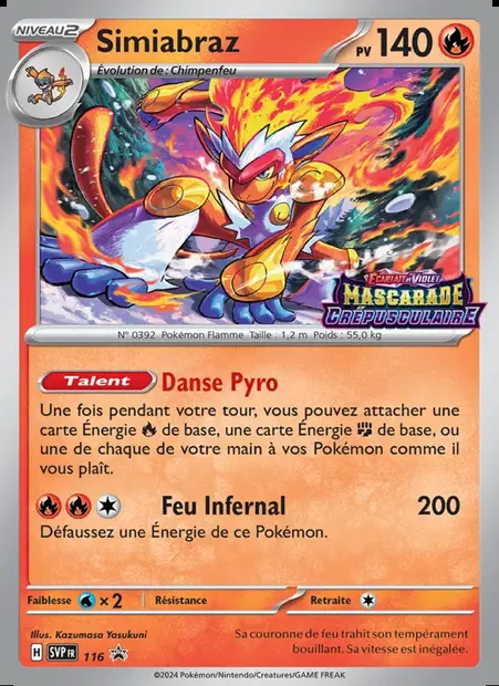 Simiabraz, carte Pokémon PR-SV 116 — extension SVP Black Star Promos
