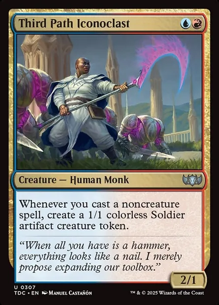 Third Path Iconoclast, Magic card TDC 307 — Tarkir: Dragonstorm Commander set