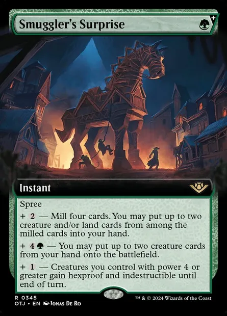 Smuggler's Surprise, Magic card OTJ 345 — Outlaws of Thunder Junction set