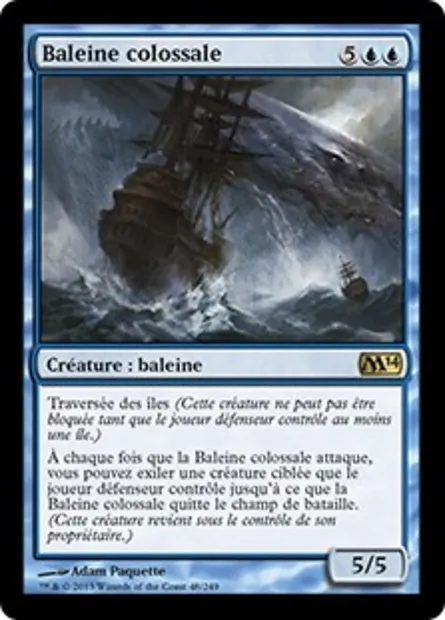 Baleine colossale, carte Magic M14 48 — extension Magic 2014