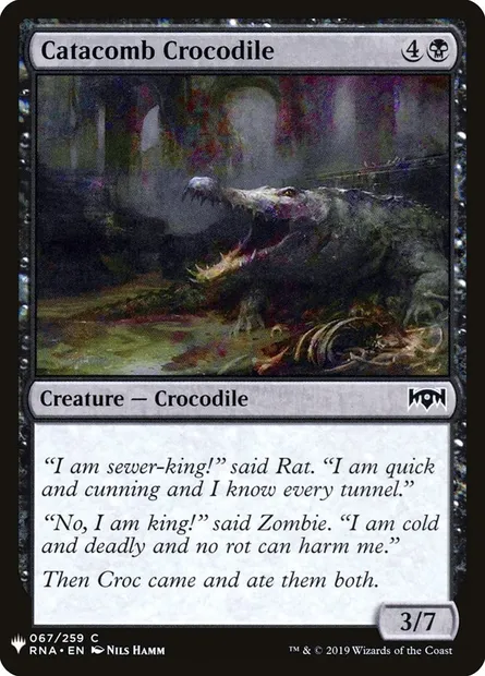 Catacomb Crocodile, Magic card PLST RNA-67 — The List set