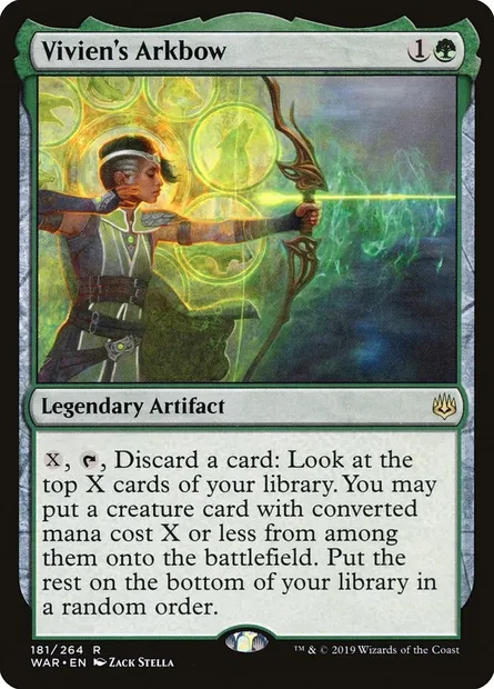 Vivien's Arkbow, Magic card WAR 181 — War of the Spark set