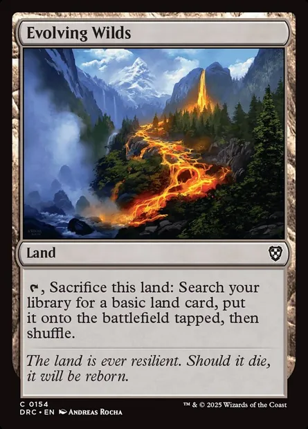 Evolving Wilds, Magic card DRC 154 — Aetherdrift Commander set