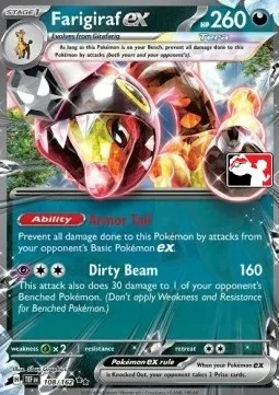 Farigiraf ex, Pokémon card PPS 108-4 — Play! Pokémon Prize Pack Series set