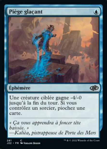 Piège glaçant, carte Magic J22 281 — extension Jumpstart 2022
