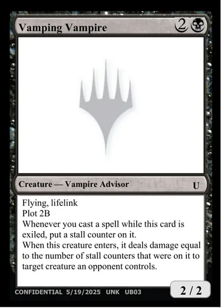 Vamping Vampire, carte Magic UNK UB03a — extension Unknown Event