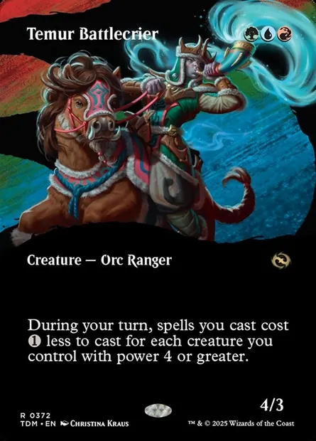 Temur Battlecrier, Magic card TDM 372 — Tarkir: Dragonstorm set
