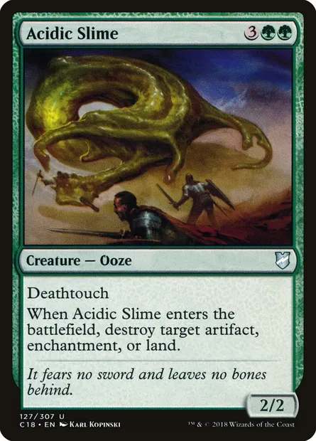 Acidic Slime, Magic card C18 127 — Commander 2018 set