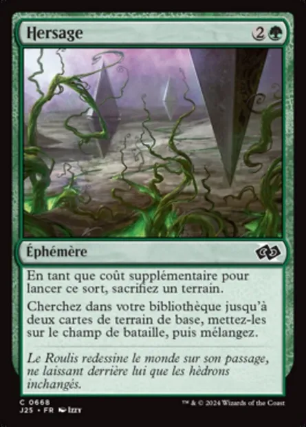 Hersage, carte Magic J25 668 — extension Foundations Jumpstart