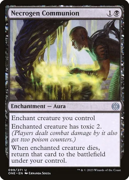 Necrogen Communion, Magic card ONE 99 — Phyrexia: All Will Be One set