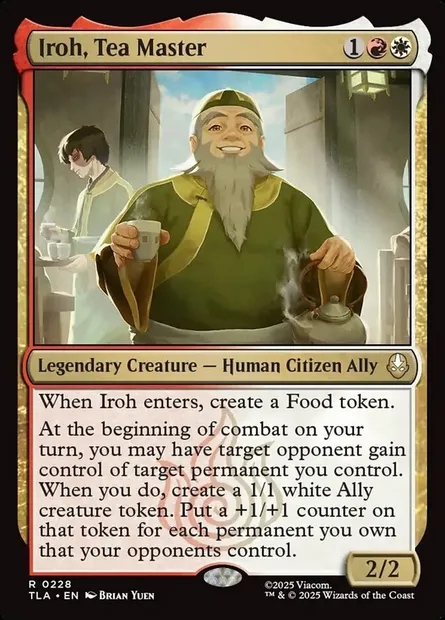 Iroh, Tea Master, Magic card TLA 228 — Avatar: The Last Airbender set