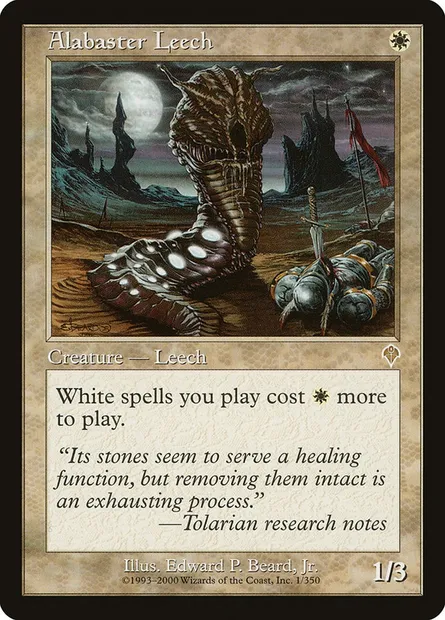 Alabaster Leech, Magic card INV 1 — Invasion set