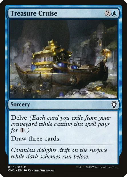 Treasure Cruise, Magic card CM2 53 — Commander Anthology Volume II set