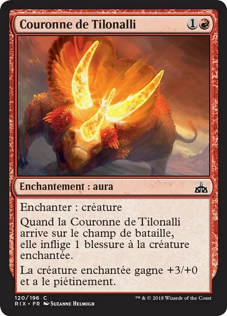Couronne de Tilonalli, carte Magic RIX 120 — extension Les combattants d'Ixalan