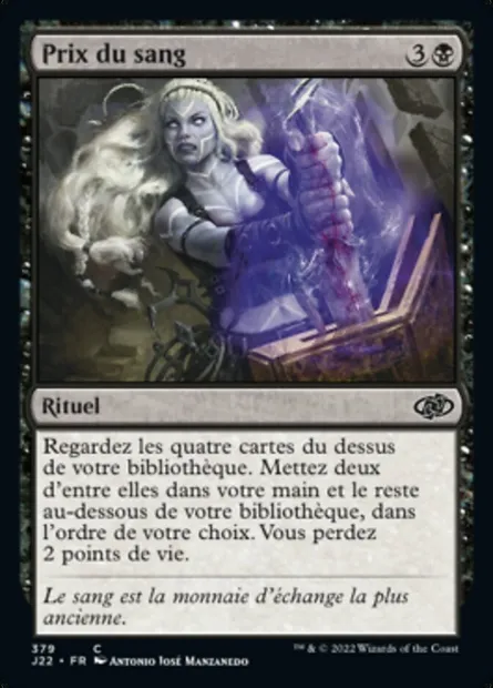 Prix du sang, carte Magic J22 379 — extension Jumpstart 2022