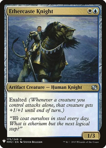 Ethercaste Knight, Magic card PLST MM2-175 — The List set