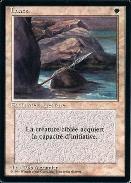 Lance, Magic card FBB 27 — Foreign Black Border set