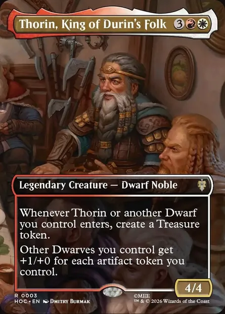 Thorin, King of Durin's Folk, Magic card HOC 3 — The Hobbit Eternal set