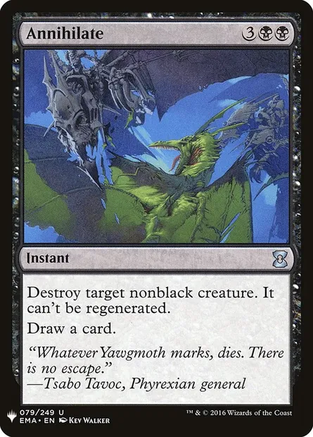Annihilation, carte Magic PLST EMA-79 — extension The List