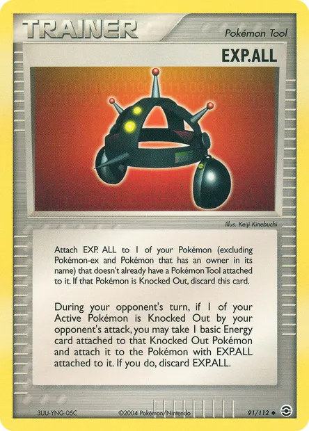EXP. ALL, Pokémon card RG 91 — FireRed & LeafGreen set