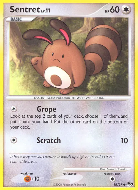 Sentret, Pokémon card P7 16 — POP Series 7 set