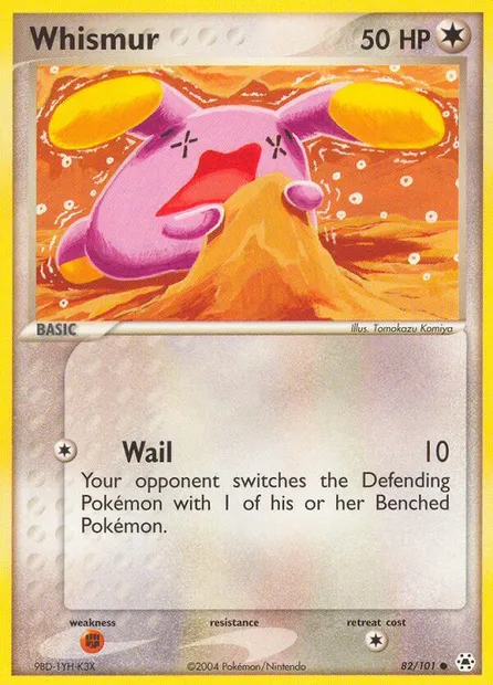 Whismur, Pokémon card HL 82 — Hidden Legends set