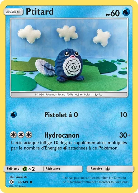 Ptitard, carte Pokémon SUM 30 — extension Soleil et Lune