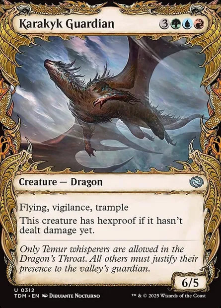Karakyk Guardian, Magic card TDM 312 — Tarkir: Dragonstorm set