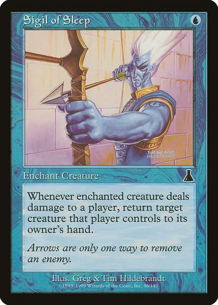 Sceau du Sommeil, carte Magic UDS 46 — extension Destinée d'Urza