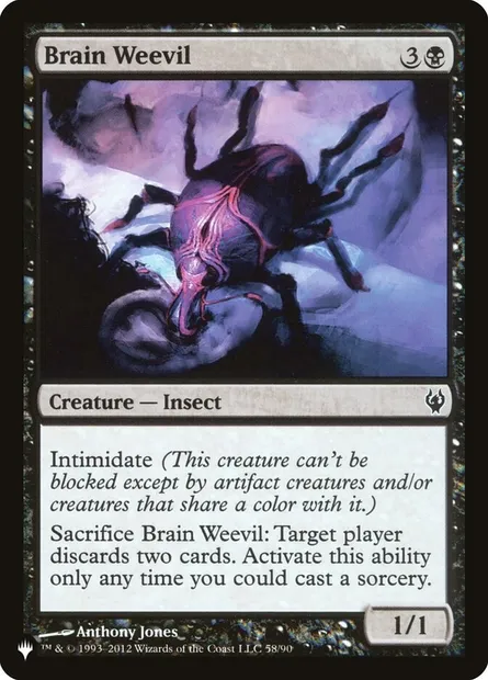 Brain Weevil, Magic card PLST DDJ-58 — The List set