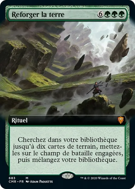 Reforger la terre, carte Magic CMR 683 — extension Commander Legends
