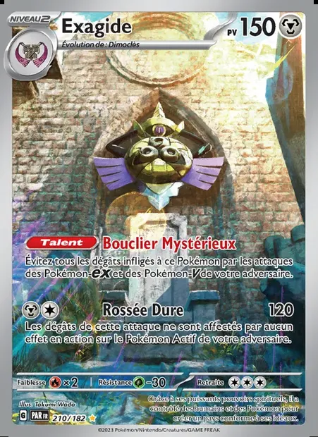 Exagide, carte Pokémon PAR 210 — extension Faille Paradoxe