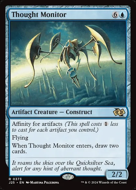 Thought Monitor, Magic card J25 373 — Foundations Jumpstart set