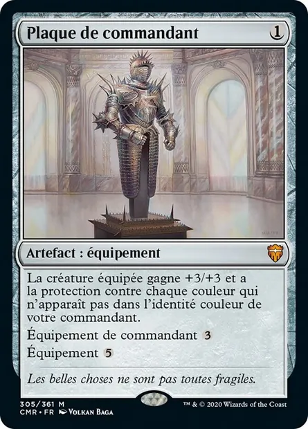 Plaque de commandant, carte Magic CMR 305 — extension Commander Legends