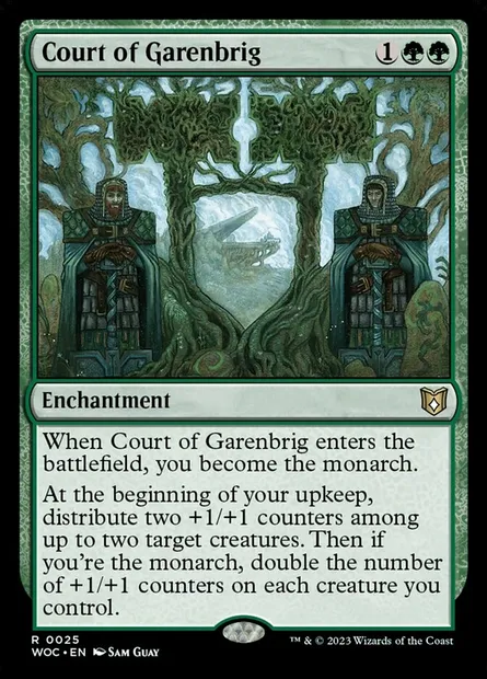 Court of Garenbrig, carte Magic WOC 25 — extension Wilds of Eldraine Commander