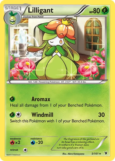 Lilligant, Pokémon card NVI 5 — Noble Victories set