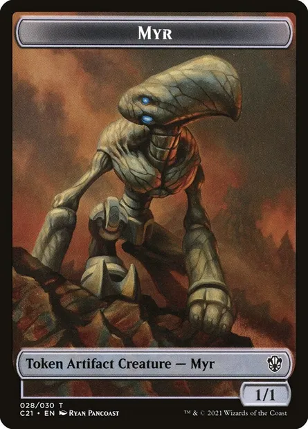 Myr, Magic card TC21 28 — Commander 2021 Tokens set