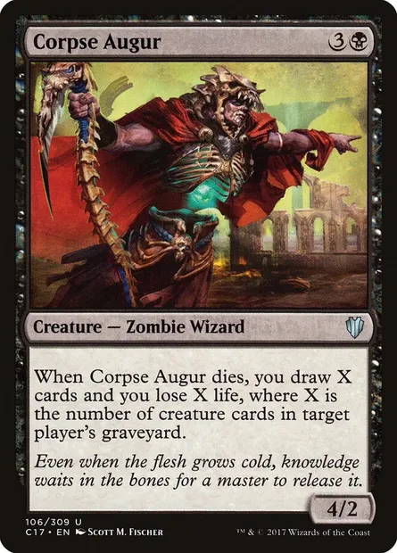 Corpse Augur, Magic card C17 106 — Commander 2017 set